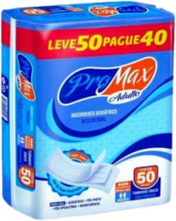 Absorvente Pro Max Adulto Geriatra Pós Parto e Pós Operátório Com 50 Unidades