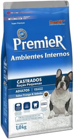 Ração Premier para Cães Adultos Castrados Sabor Frango e Salmão 1kg