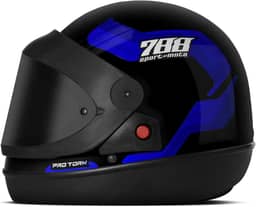 CAPACETE FECHADO PRO TORK SPORT MOTO 788 AZUL TAM. 56 VIS. FUMÊ