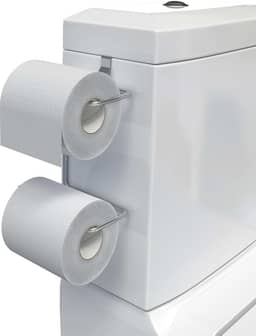 Suporte Duplo de Papel Higiênico p/Caixa Acoplada, Cromado, Stolf