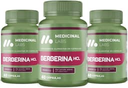 KIT 3 BERBERINA HCL 1500MG 60 CAPSULAS - MEDICINAL LABS