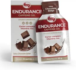 Vitafor - Endurance Caffeine Gel - 12 Sachês de 30g - Chocolate Belga