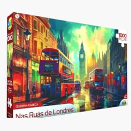 Quebra-Cabeça 1000 Peças Coleção Mundo – Vilarejo Japonês Oficina de Carros e Ruas de Londres | Jogos de Montar para Adultos e Crianças (Vilarejo Japonês)