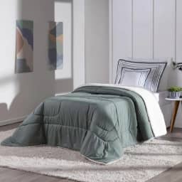 Kit Coberdrom Solteiro 3 peças, Soft, MR Enxovais, Unissex, Verde Militar