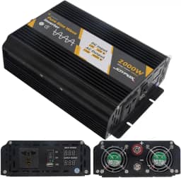 Joyfox Inversor Energia Onda Senoidal Pura 800W 1000W 2000W 2500W 4000W 12v / 24v Para 110v / 220v Usb Conversor Transformador Tensão (24v Para 220v 2000W Pico 4000w)
