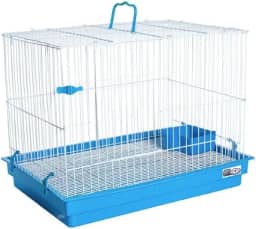 JEL PLAST GAIOLA PARA COELHO PORQUINHO DA INDIA E CHINCHILA - AZUL, GRANDE