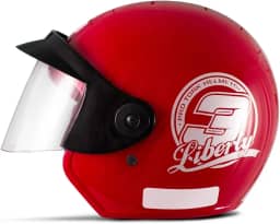 CAPACETE ABERTO PRO TORK LIBERTY 3 SOLID VERMELHO TAM. 56
