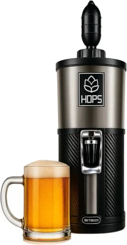 Chopeira Cerveja Gelada 4,1 Litros Setbeer Hops Cervejeira Portátil Preto -