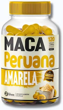 Maca Peruana Amarela Premium 120 Cápsulas 500mg