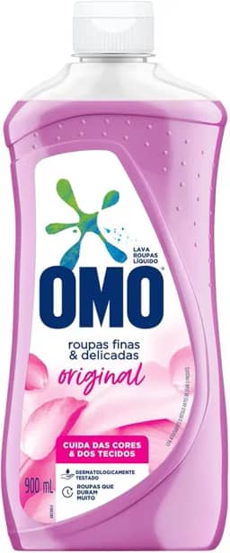OMO Roupas Finas E Delicadas Original - Sabão Liquido 900Ml