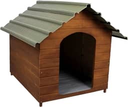 Casa Casinha De Cachorro com Telhado Ecológico Grande N5 (Cerejeira)