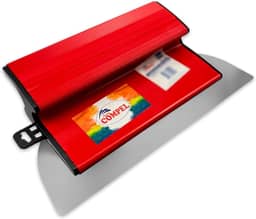 Desempenadeira Massa Corrida Pintor Berox Aço Inox Lisa 25cm Compel Flexível Profissional