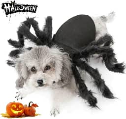 Fantasia de Aranha de Cachorro para Decoração de Festa de Halloween, Fantasia de Cosplay de Halloween para Cães Pequenos e Gato, Acessórios para Vestir Gatos de CachorroPuoyis Medium