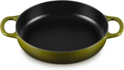 Le Creuset Panela de ferro fundido esmaltado para uso diário, 28 cm, verde-oliva
