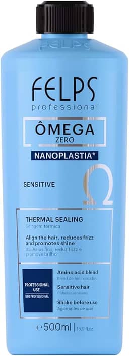 Felps Professionnel, FP0340, Ômega Zero Unique Nanoplastia Sensitive Selagem, 500Ml