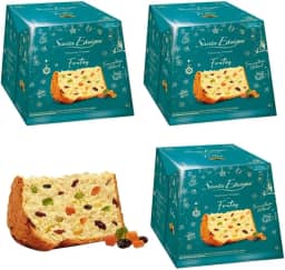 Kit 3 Panetones Premium com Frutas 400g Santa Edwiges