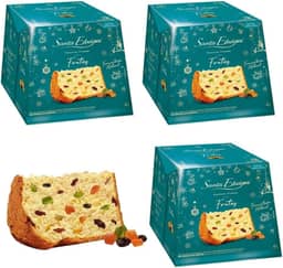 Kit 3 Panetones Premium com Frutas 400g Santa Edwiges