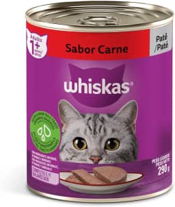 whiskas Ração Úmida Para Gatos Whiskas Lata Patê De Carne Adultos 290G