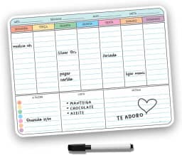 Ímã De Geladeira Porta Recados Anotações Planner Com Canetaa