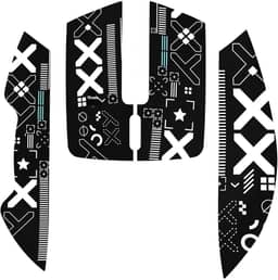 Adesivos para Attack Shark X11 Grip Tape Antiderrapantes para Mouse Gamer, Preto, Material Resistente ao Desgaste, Absorvente de Suor, Proteção Anti-riscos