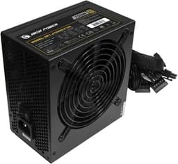 HIGH POWER Fonte de alimentação para PC 750W 80 Plus Gold certificada ATX 3.0 e compatível com PCIe 5.0, PFC ativo com ventilador Whisper de 120 mm para operação silenciosa e desempenho confiável