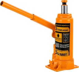 Macaco Hidráulico Tipo Garrafa Start – 2T 3T 5T 10T 20T Automotivo Universal Portátil Compacto Reforçado para Carros, Utilitários e Caminhões (2TON)