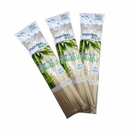 1000 Espetinho de Bambu 30cm para Churrasco Descartável Resistente e Ecológico Ideal para Eventos e Food Truck Tamanho Profissional Natural e Seguro Embalagem Econômica