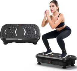 Máquina De Exercícios Com Plataforma Vibratória, Vibratória Fibra Carbono Para Drenagem Linfática, 150 Velocidades Ajustáveis Capacidade 450 Libras, Equipamento Ginástica Doméstica Treino Cor