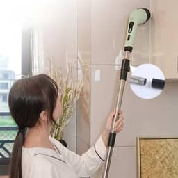 Esfregão Elétrico 9 Em 1 Mop Sem fio Escova De Limpeza Pesada Janela Banheiro e Cozinha Rapida Multiuso 360 Recarregavel Giratoria