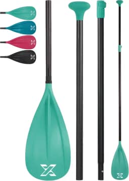 ZLX Remo Para Prancha De Stand-Up Paddle, 3 Ou 4 Peças Ajustáveis, Flutuante Destacável Caiaque, Leve Com Lâmina Fibra Durável Premium, Surfe E Diversão Em Esportes Aquáticos