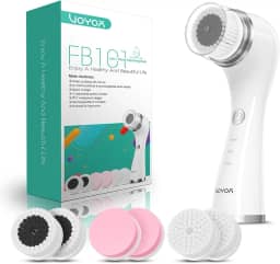 VOYOR Escova de limpeza facial elétrica para limpeza profunda da pele esfoliante facial recarregável para esfoliação e remoção de cravos, escova facial giratória para massagem, escova facial de