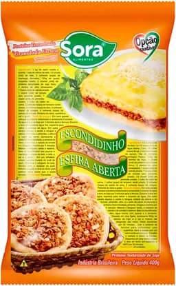 Proteína Texturizada Soja PTS Vegana Escura Média Sora 400g