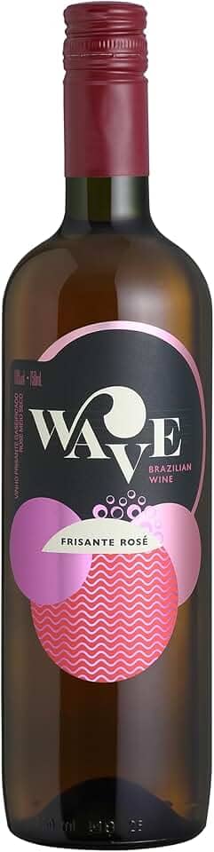 Wave Vinho Frisante Gaseificado Rosé Meio Seco 750ml