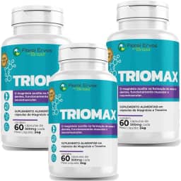 Triomax Treonato 3x 60 Cáp Magnésio Dimalato Cloreto Quelato