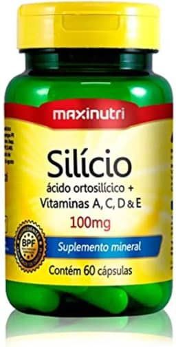 Silício + Vit. A, C, D e E 100mg - 60 Cáps., Maxinutri