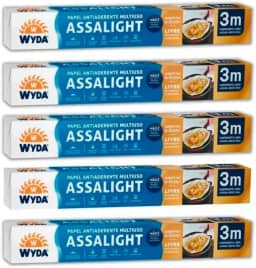 Papel Manteiga Assalight Premium 3M Wyda 5 Rolos Assa Tudo