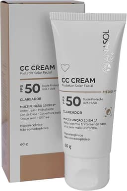 CC Cream Facial FPS 50 Médio 60g - Anasol