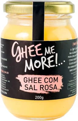 Manteiga Ghee Sal Rosa 200g Ghee Me More Sem Lactose