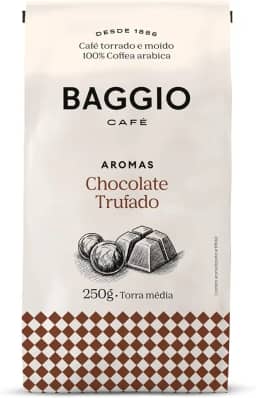 Baggio Café Café Torrado e Moído Aroma de Chocolate Trufado 250g