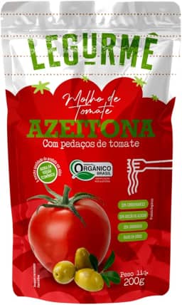 Molho Tomate Org Azeitona Sachê 200g