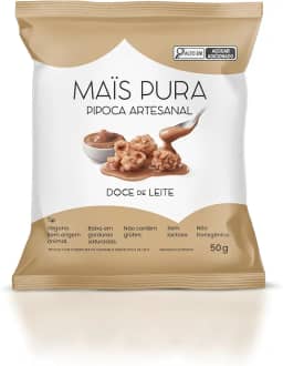Mais Pura Pipoca Artesanal Maïs Pura Sabor Doce de Leite 50g