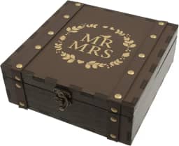 Caixa de lembrança de bebê de madeira, caixa de memória com tampa para memórias preciosas, caixa de armazenamento de lembrança de bebê para recém-nascidos, meninas e meninos, presente de chá