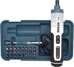 Parafusadeira Elétrica Wesco Home 3.6V WS2001 – Compacta, Recarregável via USB-C, com 27 Acessórios e LED Integrado