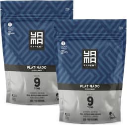 Kit 2 Pó Descolorante Platinado Profissional 9 Tons Efeito Rápido Yama Refil 300g