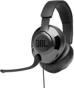 JBL Quantum 200 – Fones de ouvido para jogos circum-auriculares – Preto, grande