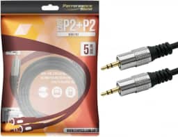 PIX Cabo P2 Fitz - P2 + P2 Estéreo Plug Metal - 5M