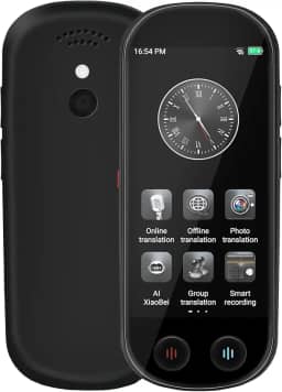 Dispositivo tradutor - Tradutor de idioma Ai em tempo real atualizado com mais de 150 idiomas, dispositivo de tradução bidirecional instantânea, tradução de entrada de foto de gravação offline para