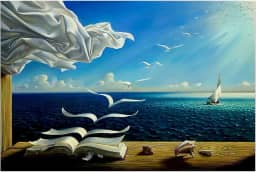 Arte de parede Salvador Dali Dalí Wave Book quadro emoldurado arte em tela para quarto decoração de sala de estar pronto para pendurar