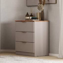 Cômoda Milan 3 Gavetas Carraro Avelã