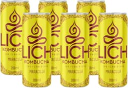 Lich Kombucha, Lich Kombucha Maracujá - Pack Com 6 Unidades 269ml